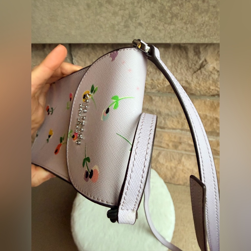 kate spade lilac floral crossbody phone bag - Picture 16 of 16